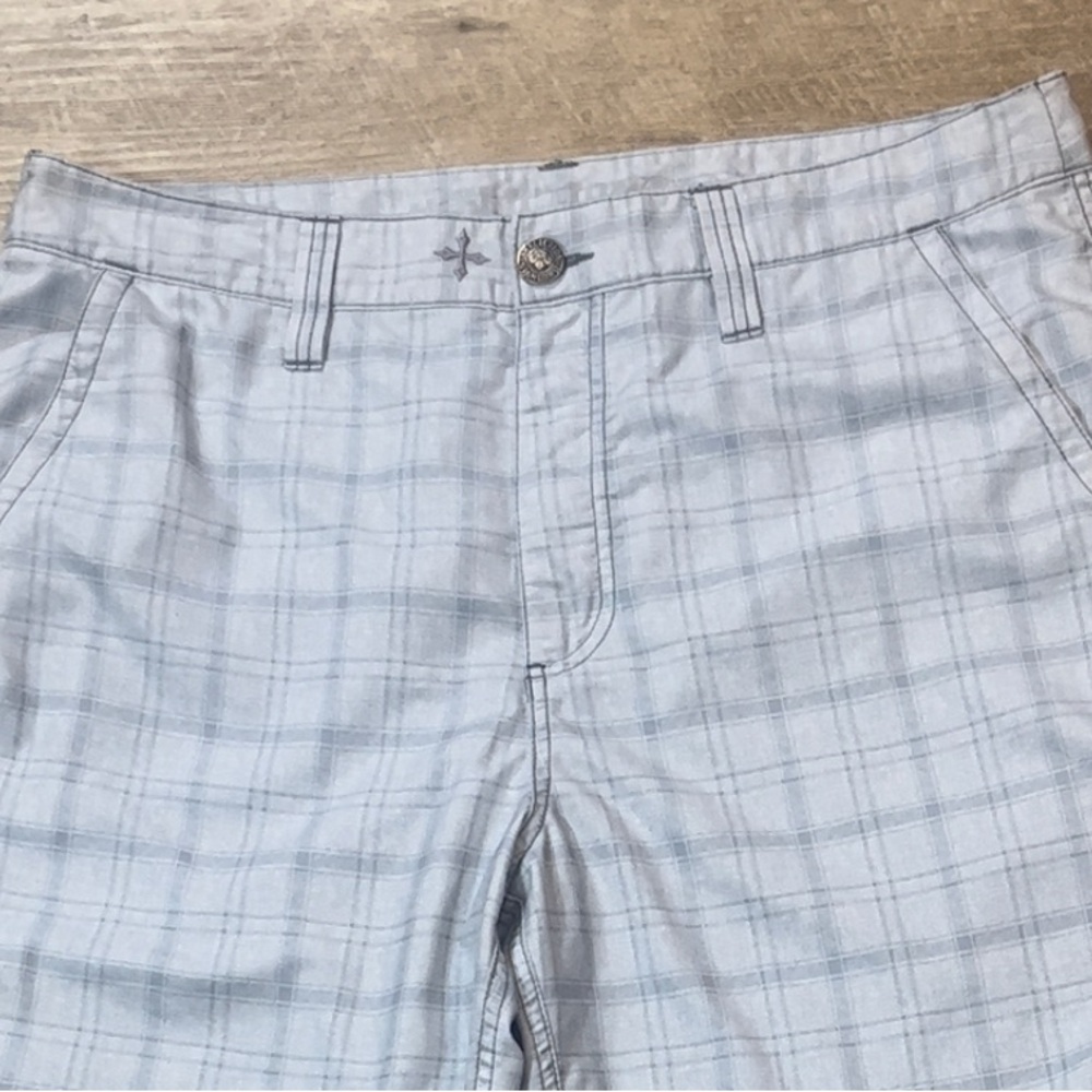 Affliction Men’s Anderson Plaid Walkshorts Size 36 - Picture 5 of 9